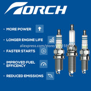 Ignition System Original High Performance Car Candles Iridium Power Spark Plugs TORCH LD6RIU-11 with U-groove