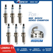 Ignition System Original High Performance Car Candles Iridium Power Spark Plugs TORCH LD6RIU-11 with U-groove