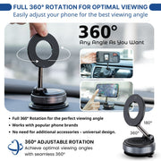 Car Phone Magnetic Stand Mechanical Vacuum Suction Cup Rotate 360°