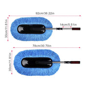 Microfiber Car Wash Brush Mop Kit with Long Handle Soft Bristle Brush Car Cleaning Supplies Duster Washing Accessories