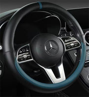 Full Leather Universal Car Steering Wheel Cover Breathable Anti Slip Car