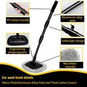 New Car Wash Mop Cleaning Brush Telescoping Long Handle Cleaning Mop