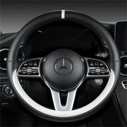 Full Leather Universal Car Steering Wheel Cover Breathable Anti Slip Car
