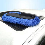 Microfiber Car Wash Brush Mop Kit with Long Handle Soft Bristle Brush Car Cleaning Supplies Duster Washing Accessories
