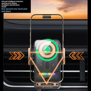Car Unicersal Air Vent Electric Rotating Opening Closing Phone Holder