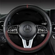 Full Leather Universal Car Steering Wheel Cover Breathable Anti Slip Car