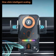 Car Unicersal Air Vent Electric Rotating Opening Closing Phone Holder