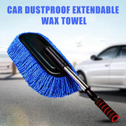 Microfiber Car Wash Brush Mop Kit with Long Handle Soft Bristle Brush Car Cleaning Supplies Duster Washing Accessories