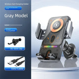Car Unicersal Air Vent Electric Rotating Opening Closing Phone Holder