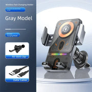 Car Unicersal Air Vent Electric Rotating Opening Closing Phone Holder