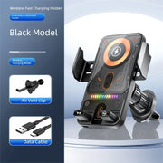 Car Unicersal Air Vent Electric Rotating Opening Closing Phone Holder